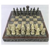 Aztec/Mayan Handmade Resin Folding Chess Board