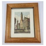 Rothenburg Town Hall Etching By Geissendorfer