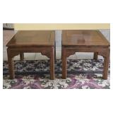 Ethan Allen Classic Manor Square Side Tables