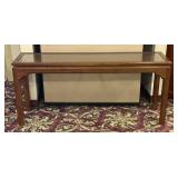 Ethan Allen Classic Manor Cane Top Console Table