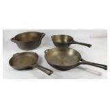 Griswold Hearthstone Cast Iron Skillets & Pot (4)
