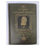 'Memoirs Stonewall Jackson' 1st Ed. By M. Jackson