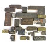 Newspaper Advertising Letterpress Print Blocks