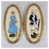 3D Bisque Porcelain Wall Plaques