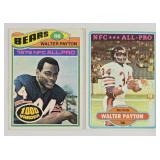 1976-80 Walter Payton Chicago Bears Football Cards