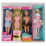 Chic, Glitter, Winter Dazzle+ Barbies (4) NIB