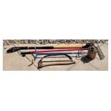 Rake, Hand Saw, Hatchet+ Garden Tools (6)