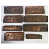 Newspaper Food Sales! Letterpress Print Blocks