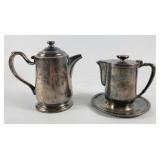 Int'l Silver Co. Teapot & Creamer