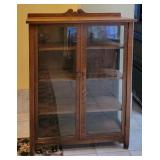 Antique Mission Style Curio Cabinet
