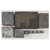 Vintage Elephant Letterpress Printing Blocks (10)