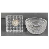 Waterford Crystal Bowl & Clock