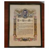 Lincoln's Gettysburg Address Framed Print