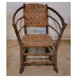 Hickory Curved Rocking Chair