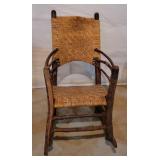 Hickory Woven Rocking Chair