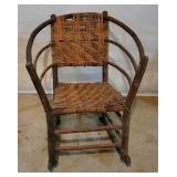 Hickory Curved Rocking Chair