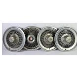 1970s-80s Buick Wire Spoke Hubcaps (4)