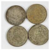 1950s-60s Mexican Peso Coins (4)