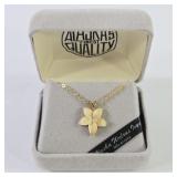 Alaskan Walrus Tusk Floral Necklace