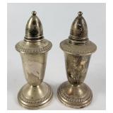 Crown Sterling Weighted Salt & Pepper Shakers