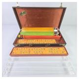 Mahjong Bakelite Tiles, Racks, Chips & Pushers