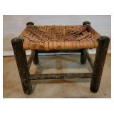 Hickory Woven Footstool