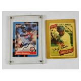 Dunston Cubs & Baker Dodgers Baseball Cards