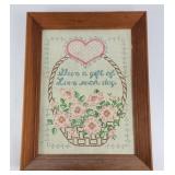 'Give A Gift' Cross-stitch Art
