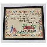 'Bless This House' Cross-stitch Art