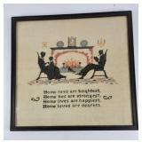 'Home Fires Are Brightest' Cross-Stitch Art