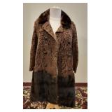 Vintage Hoffman Morton Lamb Wool Fur Coat