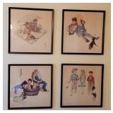 Norman Rockwell Prints (4)