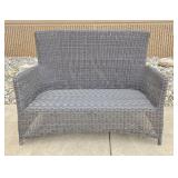 Rattan High Back Patio Sofa