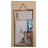 Patriotic Thermometer Wall Mirror