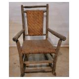 Hickory Co. Woven Rocking Chair