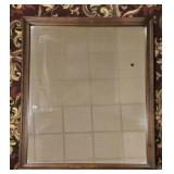 Walnut Framed Plate Glass Mirror