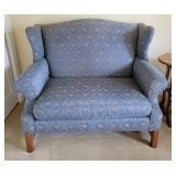 Berne IN Rooster Motif Wingback Loveseat