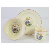Vintage Sabin Nursery Rhyme Plate Set
