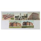 1912-13 South Bend, IN Studebaker Postcards (5)