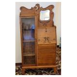 Antique Locking Secretary Desk w/ Bookcase