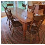 Rustic Farmhouse 7-Piece Dining Set