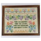 'Time For Kindness' Cross-stitch Art