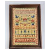 'I Know My Stitches'  Cross-stitch Art