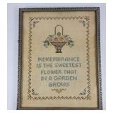 'Remembrance' Cross-stitch Art