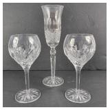 Waterford Crystal Flute & Wine Glasses (3)