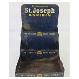 St. Joseph Aspirin Tin Counter Ad Display