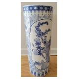 Chinoiserie Style Porcelain Umbrella Stand