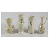 Belleek Ireland Vases & Pitcher (4)