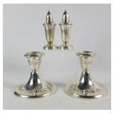 Gorham Sterling Candles, S&P Shakers (4)
