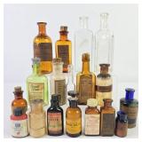 Antique Medicine & Apothecary Bottles (18)